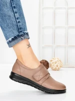 Pantofi Casual Dama din piele naturala 1753Q12 CAMEL | STEPHANO