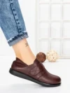Pantofi Casual Dama din piele naturala 3207Q08 WINE | BERLINER