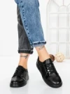 Pantofi Casual Dama din piele naturala 3113Q02 BLACK | STEPHANO