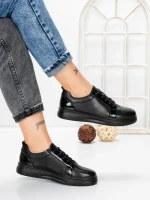 Pantofi Casual Dama din piele naturala 3113Q02 BLACK | STEPHANO