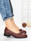 Balerini Dama din piele naturala 3651 WINE | BERLINER