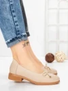 Balerini Dama din piele naturala 3651 APRICOT | BERLINER