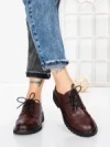 Pantofi Casual Dama din piele naturala 3218Q05 WINE | BERLINER