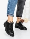 Pantofi Casual Dama din piele naturala 3218Q05 BLACK | BERLINER