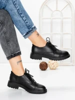Pantofi Casual Dama din piele naturala 3218Q05 BLACK | BERLINER