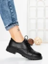 Pantofi Casual Dama din piele naturala 3218Q05 BLACK | BERLINER