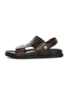 Sandale Barbati din piele naturala S12125 COFFEE | ADVANCER
