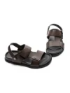 Sandale Barbati din piele naturala S12125 COFFEE | ADVANCER
