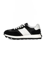 Pantofi Sport Barbati din piele naturala 68010 BLACK | STEPHANO