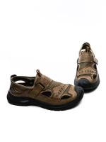 Sandale Barbati din piele naturala 2311 KHAKI | MELS
