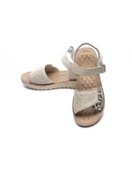Sandale Dama din piele naturala 27-10 CREAM | FORMAZIONE