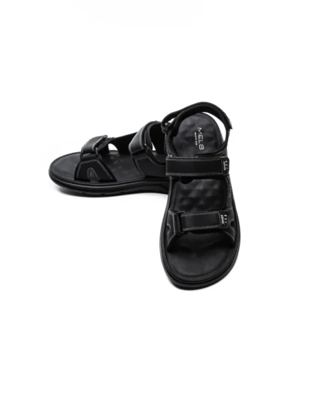Sandale Barbati din piele naturala J24 BLACK | MELS