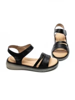Sandale Dama din piele naturala 33192 BLACK | FORMAZIONE