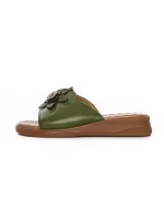 Papuci Dama din piele naturala 26638 GREEN | FORMAZIONE