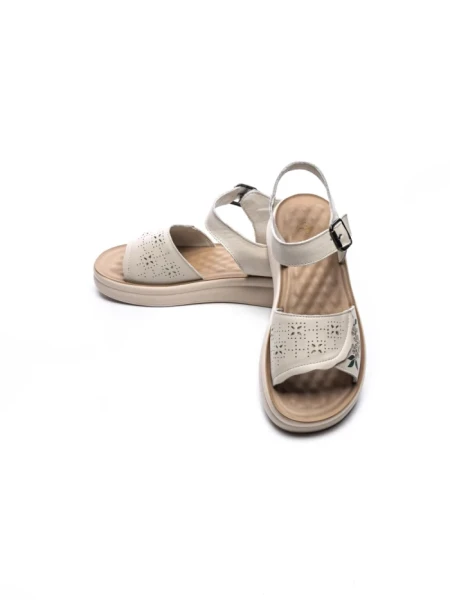 Sandale Dama din piele naturala 28-38 CREAM | FORMAZIONE