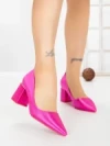 Pantofi cu Toc Gros G60-11 FUSHIA | FESTISIMO