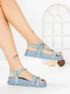 Sandale Dama cu Talpa Joasa LH795 BLUE | CINK ME