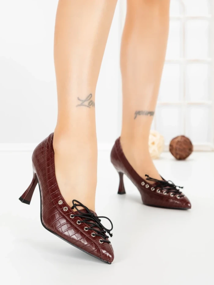 Pantofi Stiletto L09-1 WINERED | CINK ME