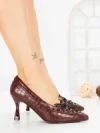 Pantofi Stiletto L09-1 WINERED | CINK ME