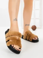 Papuci Dama cu Talpa Joasa LB510-108 CAMEL | CINK ME
