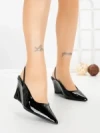 Pantofi Stiletto GH5-5 BLACK | CINK ME