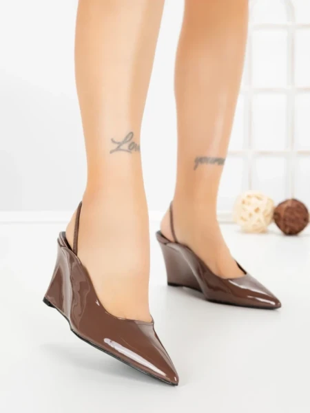 Pantofi Stiletto GH5-5 BROWN | CINK ME