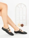 Papuci Dama cu Talpa Joasa PS888-33 BLACK | CINK ME