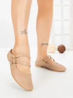 Papuci Dama cu Talpa Joasa PS888-33 KHAKI | CINK ME