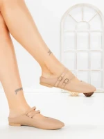 Papuci Dama cu Talpa Joasa PS888-33 KHAKI | CINK ME