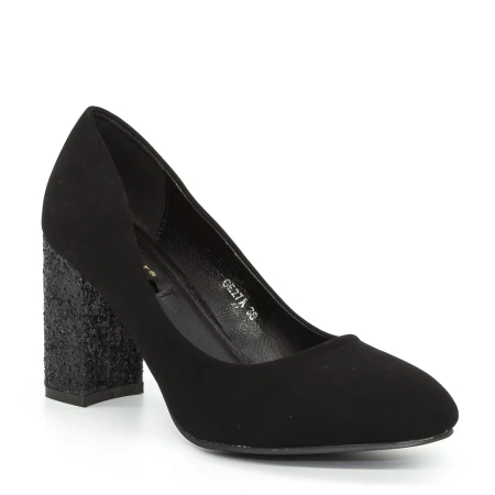 Pantofi cu Toc GE27A Black Mei