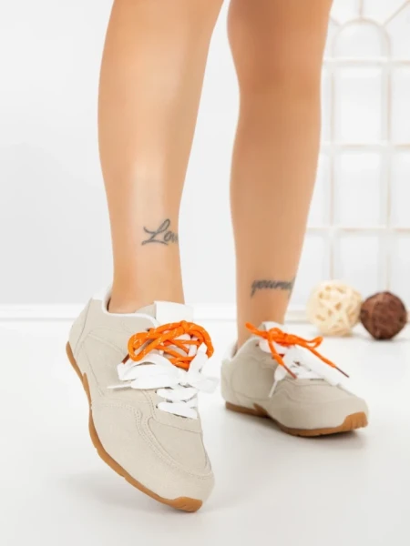 Pantofi Sport Dama L-523 BEIGE | CINK ME
