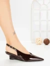 Pantofi cu Toc mic L09-2 BROWN | CINK ME
