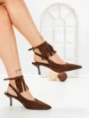 Pantofi Stiletto GH5-20 BROWN | CINK ME