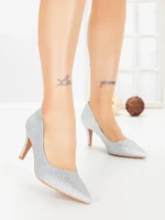 Pantofi Stiletto 698 SILVER | VIVIRICH