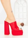 Papuci Dama cu Toc TOT-137 RED | L.DAY