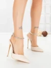 Pantofi Stiletto TOT-133 BEIGE | L.DAY