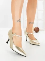 Pantofi Stiletto H004 GOLD | L.DAY