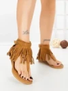 Sandale Dama cu Talpa Joasa WL642 CAMEL | ABLOOM