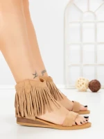 Sandale Dama cu Talpa Joasa WL641 KHAKI | ABLOOM
