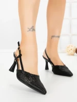 Pantofi Stiletto A7636-3 BLACK | ABLOOM