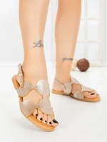 Sandale Dama cu Talpa Joasa SY1141 GOLD | ABLOOM