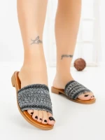 Papuci Dama cu Talpa Joasa LS9017 BLACK | ABLOOM