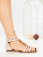 Sandale Dama cu Talpa Joasa SY1086 PINK | ABLOOM
