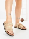 Papuci Dama cu Talpa Joasa SY1107 GOLD | ABLOOM