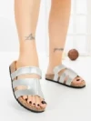Papuci Dama cu Talpa Joasa SY1107 SILVER | ABLOOM