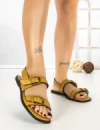 Sandale Dama cu Talpa Joasa 5LE66 YELLOW | MEI