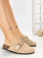 Papuci Dama cu Talpa Joasa 5LE36 KHAKI | MEI