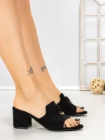 Papuci Dama cu Toc 5LE81 BLACK | MEI