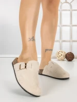 Papuci Dama cu Talpa Joasa 5LE37 BEIGE | MEI