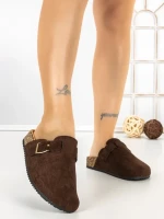 Papuci Dama cu Talpa Joasa 5LE37 BROWN | MEI